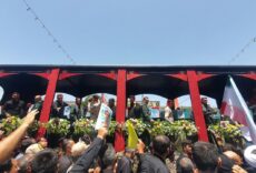 حضور حجت‌الاسلام والمسلمین پژمان‌فر در مراسم تشییع باشکوه شهدای جنایات اخیر رژیم صهیونیستی در مشهدمقدس