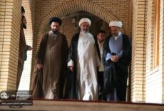 دیدار حجت الاسلام و المسلمین پژمانفر با مدیران و طلاب حوزه عالی نواب